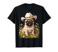 Pug Lover Colorful Portrait Dog Animal Cute Pug Owner T-Shirt
