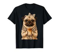 Pug Lover Colorful Portrait Dog Animal Cute Pug Owner T-Shirt