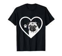 Pug Lover Colorful Portrait Dog Animal Cute Pug Owner T-Shirt