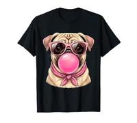 Pug Lover Colorful Portrait Dog Animal Cute Pug Owner T-Shirt