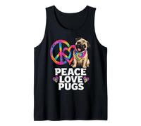 Pug Lover Peace Love Pugs Tank Top