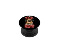 Pug Lover The Pug Is Always Right PopSockets Adhesive PopGrip