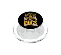 Pug Lover Warning May Talk About Pugs PopSockets PopGrip for MagSafe