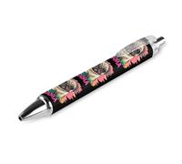Pug Mama Retractable Ballpoint Pen Black Ink Ball Point Pen Work Pens 1 PCS