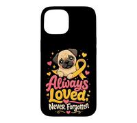 Pug Memorial Always Loved Never Forgotten Case for iPhone 15