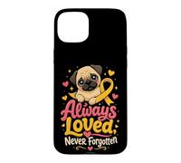 Pug Memorial Always Loved Never Forgotten Case for iPhone 15 Plus