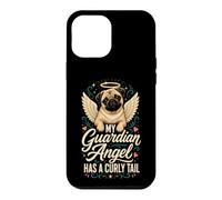 Pug Memorial Guardian Angel Has a Curly Tail Case for iPhone 12 Pro Max
