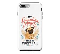 Pug Memorial Guardian Angel Has a Curly Tail Case for iPhone 7 Plus/8 Plus