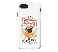 Pug Memorial Guardian Angel Has a Curly Tail Case for iPhone SE (2020) / 7/8