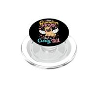 Pug Memorial Guardian Angel Has a Curly Tail PopSockets PopGrip for MagSafe