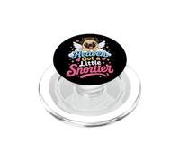 Pug Memorial Heaven Got a Little Snortier PopSockets PopGrip for MagSafe
