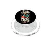 Pug Mom & Boss Mom Pug Lover PopSockets PopGrip for MagSafe