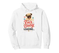 Pug Mom Fur Baby Loading - Cute Pug Mama Pullover Hoodie