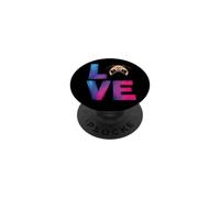 Pug Mom Love Heart Design PopSockets Adhesive PopGrip