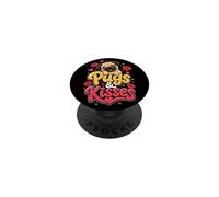 Pug Mom Love - Pugs and Kisses PopSockets Adhesive PopGrip