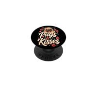 Pug Mom Love - Pugs and Kisses PopSockets Adhesive PopGrip