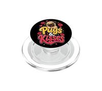 Pug Mom Love - Pugs and Kisses PopSockets PopGrip for MagSafe