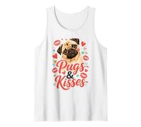 Pug Mom Love - Pugs and Kisses Tank Top