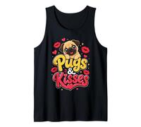 Pug Mom Love - Pugs and Kisses Tank Top