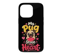 Pug Mom My Pug Stole My Heart Case for iPhone 13 Pro