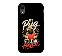 Pug Mom My Pug Stole My Heart Case for iPhone XR