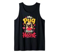 Pug Mom My Pug Stole My Heart Tank Top