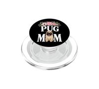 Pug Mom Plant Lady Pug Music Lover PopSockets PopGrip for MagSafe