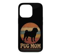 Pug Mom Retro Vintage Distressed Case for iPhone 13 Pro
