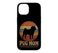 Pug Mom Retro Vintage Distressed Case for iPhone 14