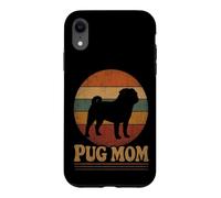 Pug Mom Retro Vintage Distressed Case for iPhone XR