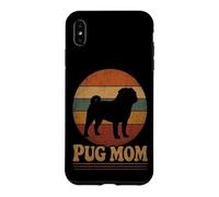 Pug Mom Retro Vintage Distressed Case for iPhone XS Max