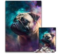 Pug Nebula Jigsaw Puzzles for Adults 1000 Difficult Puzzles for Adults Ideal DIY Decor & Brain Teaser Gift 50x75CM/19.68x29.52inch