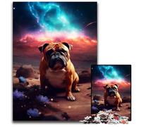 Pug on Mars Jigsaws 1000 Pieces for Adults Jigsaw Puzzles Brain Teaser Game for Teenagers, Perfect 50x75CM/19.68x29.52inch