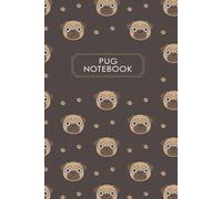 Pug Paws & Smiles: A cute patterned notebook featuring playful pug heads and tiny paw prints, perfect for dog lovers and everyday creativity