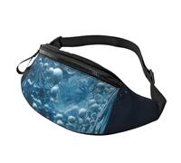 Pug Pizza Pink Fanny Pack for Women Men Fashion Waist Pack Adjustable Belt Bag for Workout Running Travelling Casual Waist Bag, Water, One Size