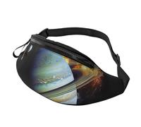 Pug Pizza Pink Fanny Pack for Women Men Fashion Waist Pack Adjustable Belt Bag for Workout Running Travelling Casual Waist Bag, Planet Jupiter, One Size