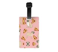 Pug Pizza Pink Print