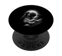 Pug Playing Keyboard Piano Player Dog Lover PopSockets Adhesive PopGrip