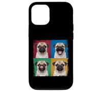 Pug Puppy Pop Art Four Quadrant Expressions Portrait Case for iPhone 12/12 Pro