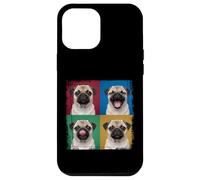Pug Puppy Pop Art Four Quadrant Expressions Portrait Case for iPhone 12 Pro Max