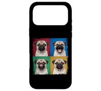 Pug Puppy Pop Art Four Quadrant Expressions Portrait Case for iPhone 17 Pro Max