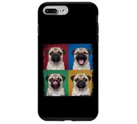 Pug Puppy Pop Art Four Quadrant Expressions Portrait Case for iPhone 7 Plus/8 Plus