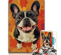 Pug Puzzles 1000 Pieces for Teenagers,Help The Brain Exercise Addictive Toys to Cultivate Patience Great Gift (75x50cm)