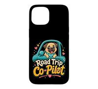 Pug Road Trip Co-Pilot Case for iPhone 15