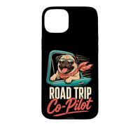 Pug Road Trip Co-Pilot Case for iPhone 15 Plus