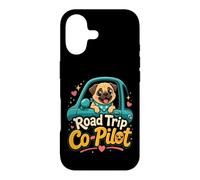 Pug Road Trip Co-Pilot Case for iPhone 17