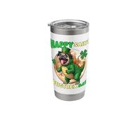 Pug Saint Patricks Day T-Rex Pugtrex Day Pug Stainless Steel Insulated Tumbler