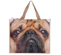 Pug Shopper Bag by Pukator 40 x 33cm Pugs & Kisses range