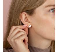 Pug Silver Stud Earrings