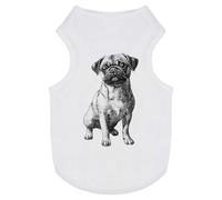 'Pug Sitting' Pet Dog/Cat T-Shirt (PT00143958)